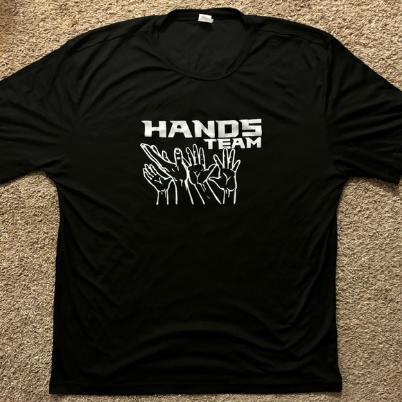 NWOT SportsTek Men 2XL black t-shirt Athletic shirt Representing a team No flaws - Picture 7 of 10